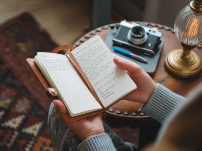 Wie baue ich unterwegs ein kleines reise-notizbuch mit prompts, das echte erinnerungen sichert