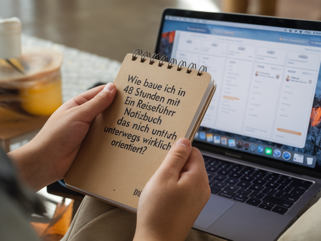 Wie baue ich in 48 stunden mit notion ein reiseführer-notizbuch, das mich unterwegs wirklich orientiert