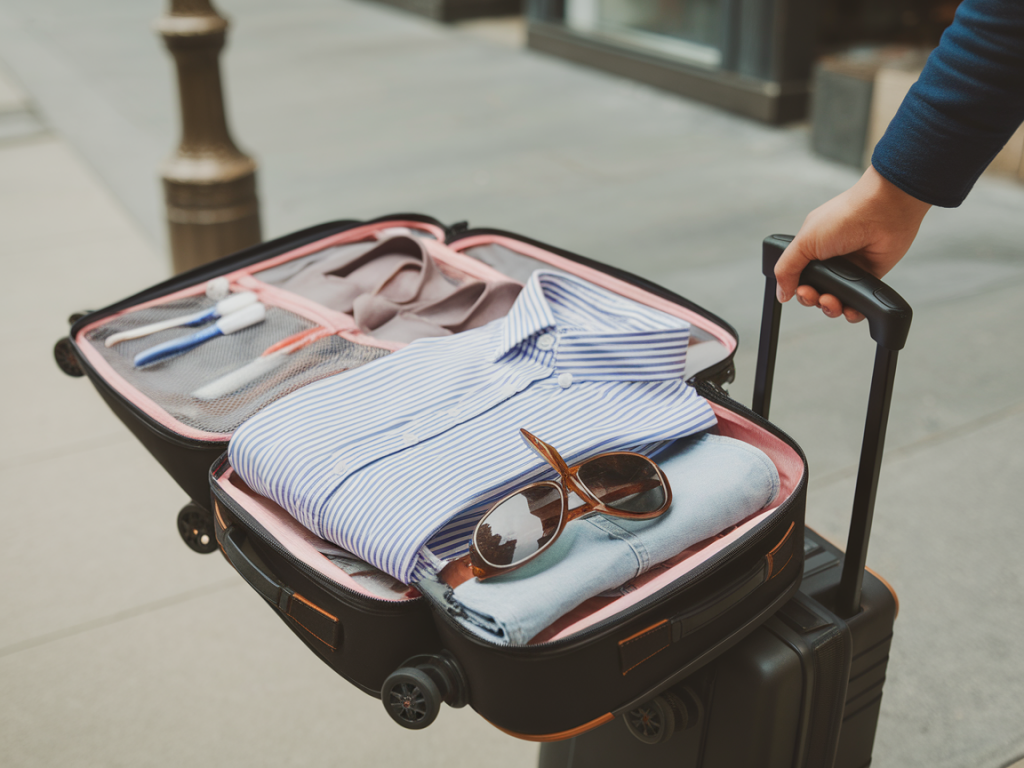 Wie packe ich für einen städtetrip mit nur einem handgepäckstück
