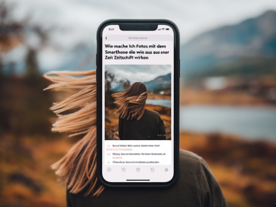 Wie mache ich fotos mit dem smartphone, die wie aus einer zeitschrift wirken